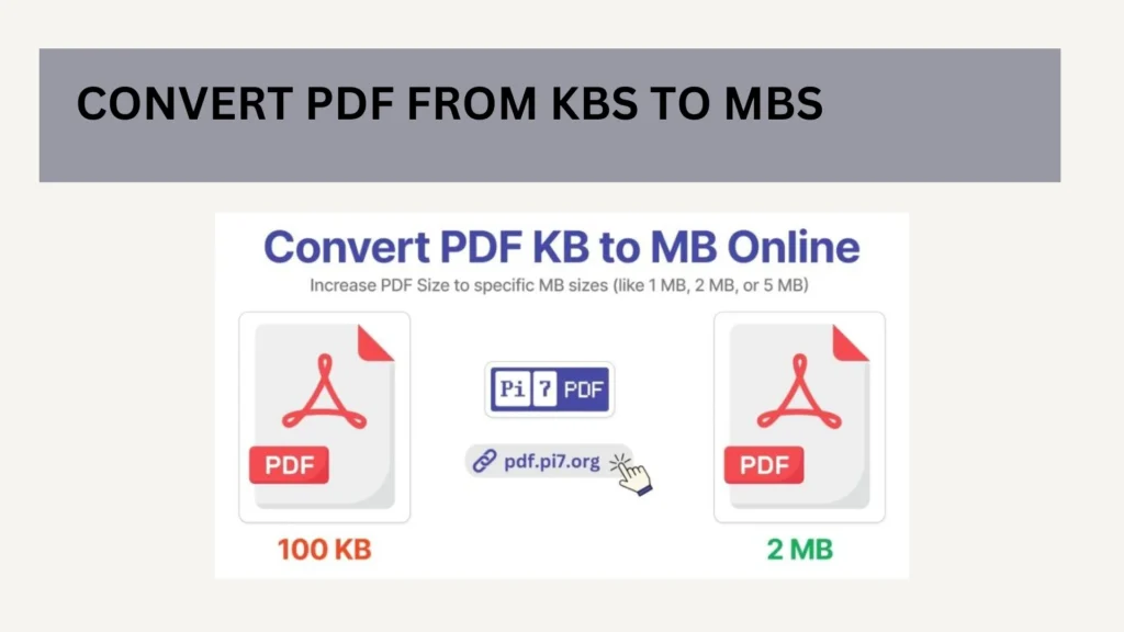 Convert PDF from KBs to MBs